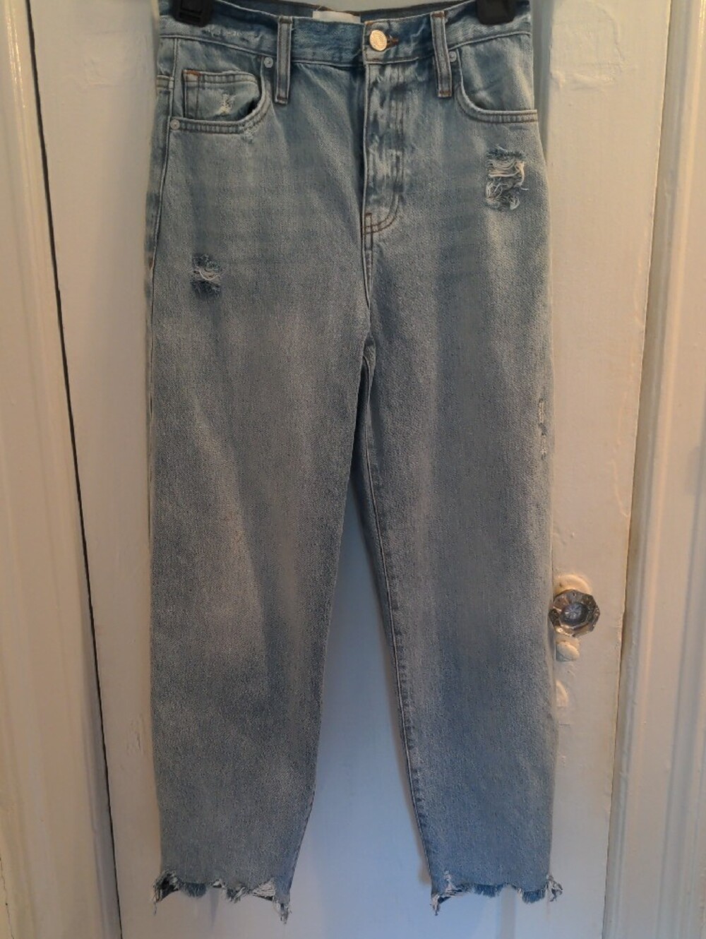 FRAME Light Blue Denim Jeans - Size 26, Style LBR385 Clash. High Rise, New,